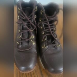 Timberland Womens Genuine LEATHER Chocolate Brown Boots